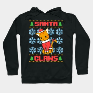 Santa Claws Ugly Christmas Sweater Hoodie